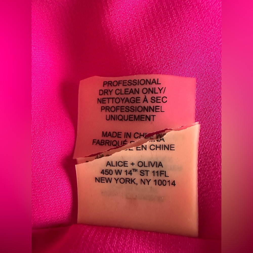 Alice + Olivia Pink Puff Sleeve Boxy Blouse - Picture 7 of 14